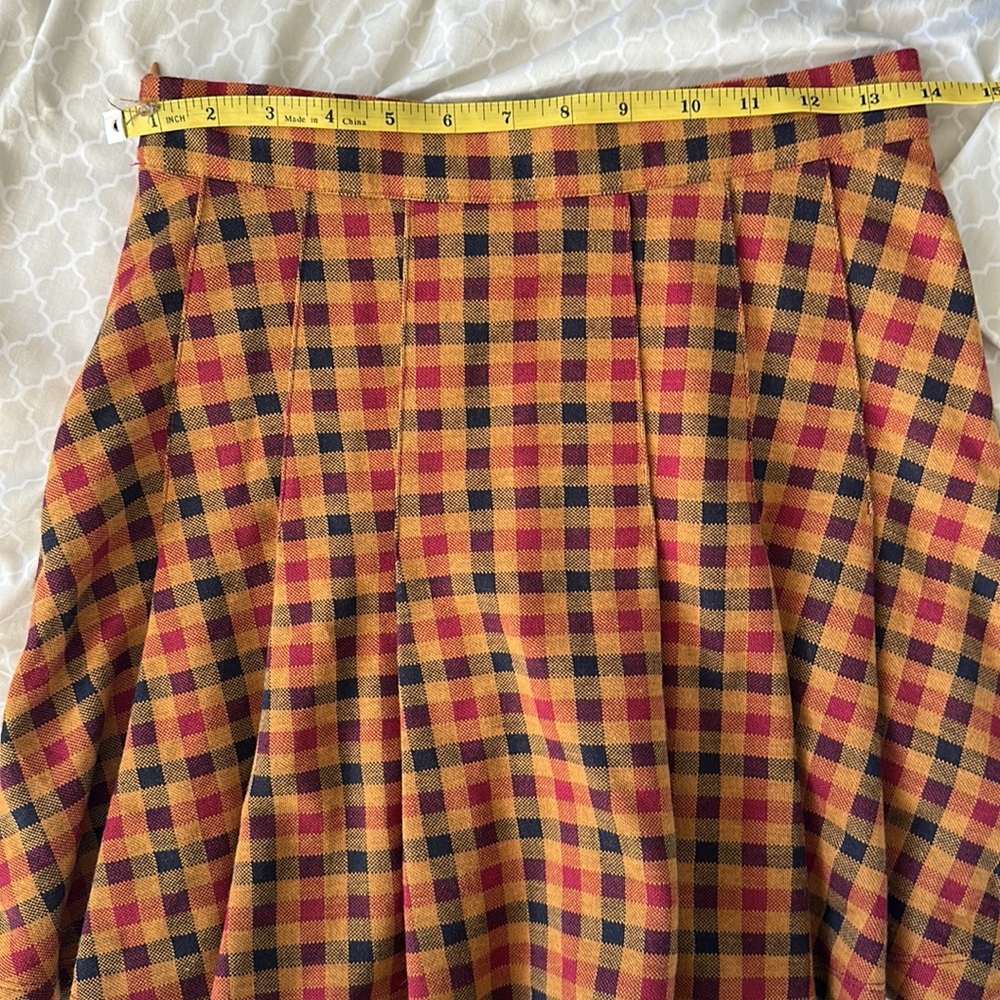 FREE PEOPLE Plaid Mini Skirt - Picture 5 of 6